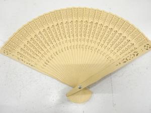 アンティーク　透かし　扇子
